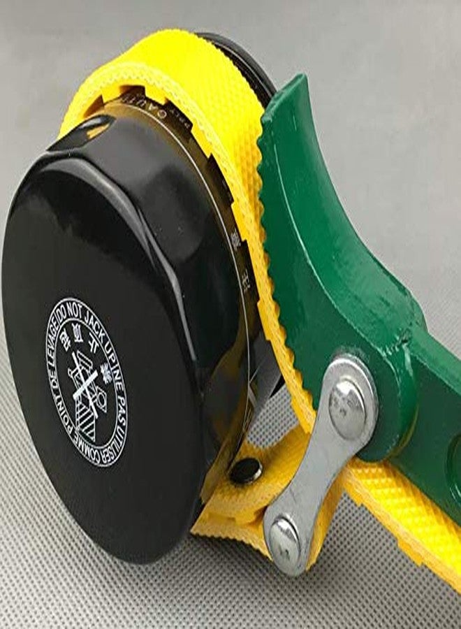 ISC Heavy-Duty Strap Wrench Oil Filter Tool Pipe Fittings Tools Single Sided Adjustable Wrench Combo (12" Inch Strap) - Image 2